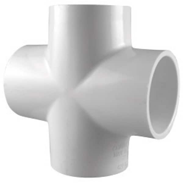 Charlotte Pipe And Foundry Charlotte Pipe Schedule 40 2 in. Slip X 2 in. D Slip PVC Cross 1 pk PVC 02410 1400 - main